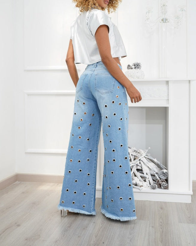 BreezeFit - Loszittende Palazzo Jeans
