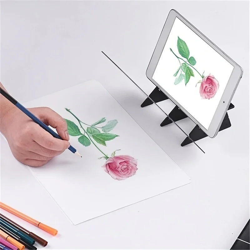 BrightSketch – Compacte tekenprojector met traceerlens en verstelbare voet
