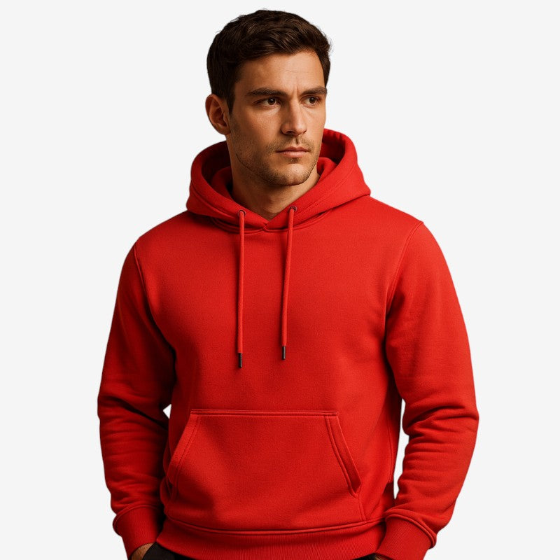 Jason - Lange Mouw Hoodie met Verstelbare Kap en Meerdere Zakjes