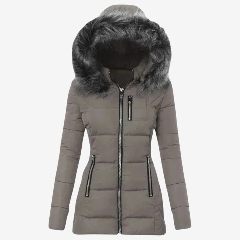 Luna – Jas met Lange Mouwen Capuchon en Ritssluiting