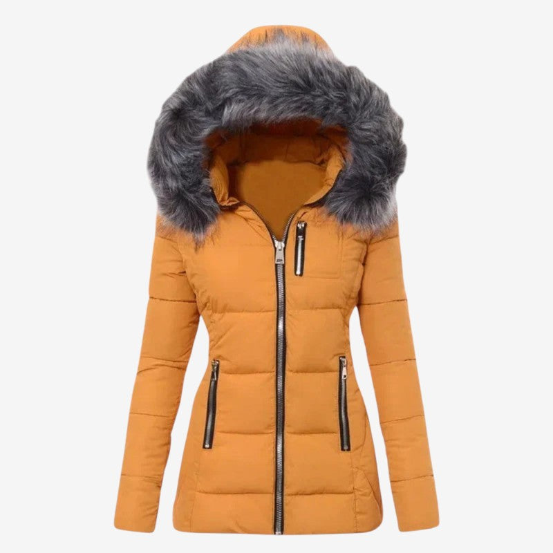 Luna – Jas met Lange Mouwen Capuchon en Ritssluiting