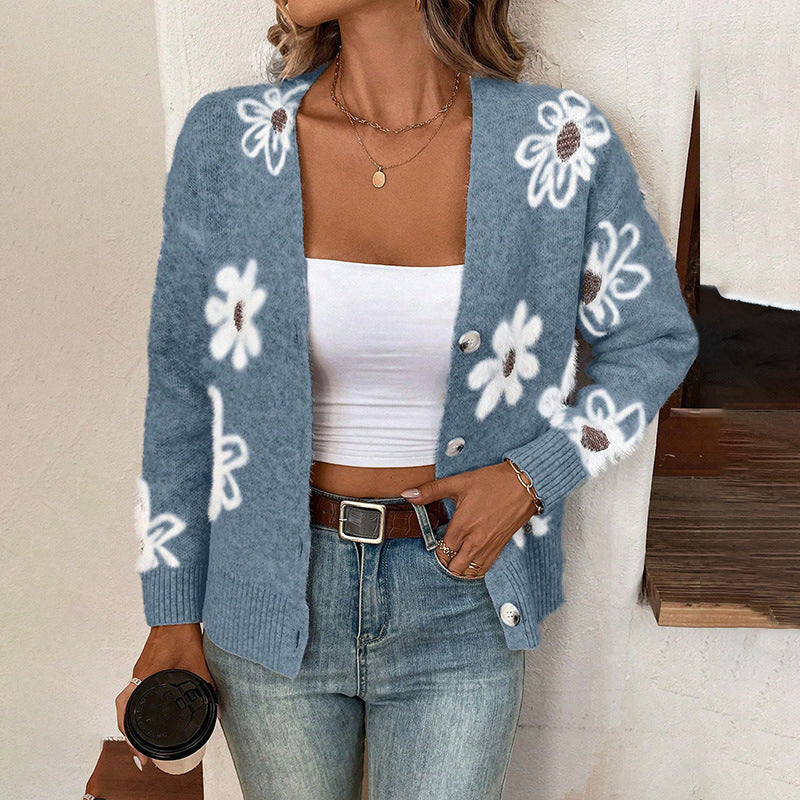 Lily - Charmant vest met bloemenprint en knoopsluiting