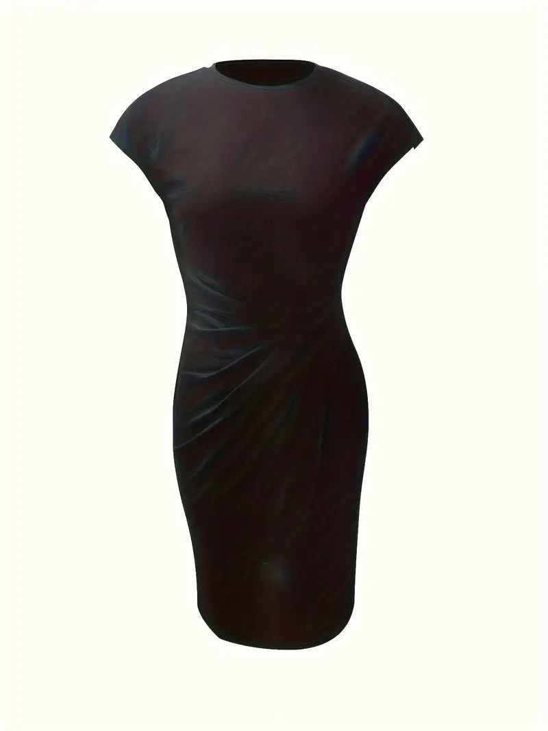 Madison – Mouwloze jurk met ronde hals en slim fit