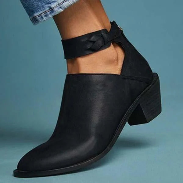 Amara - Stijlvolle Schoenen met Hak en Ritssluiting
