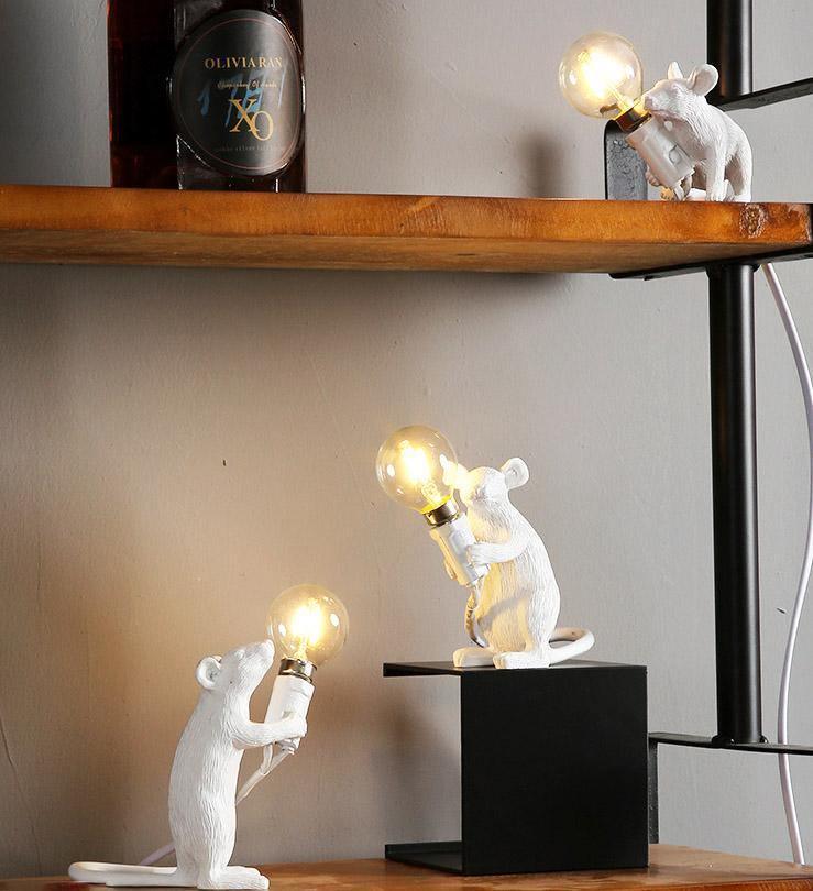GlowNest - Speelse lamp in de vorm van een muis