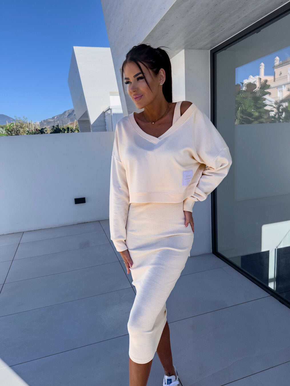 ChicEase™ -  Casual ZweetHemd En Jurk Set