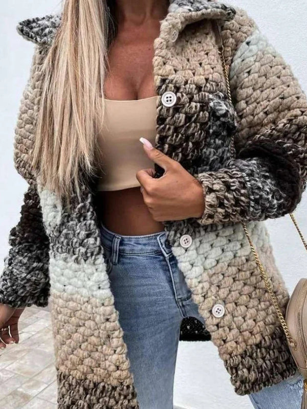 Lana - Veelzijdig knielang vest met lange mouwen