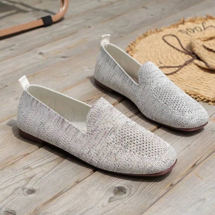 Lina - Lichtgewicht platte schoenen met ademende mesh en antislipzool