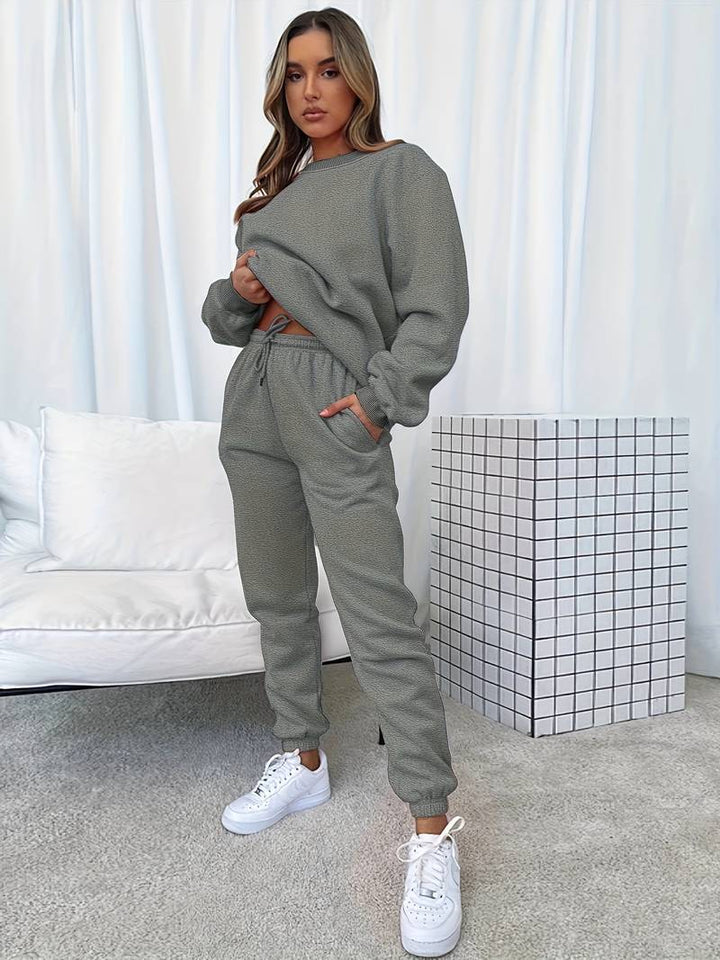 Dana - Elegante Sweater & Broek met Ronde Hals