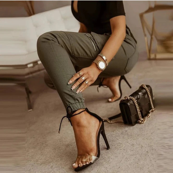 UrbanGlam™ - Dames Cargo Jeans