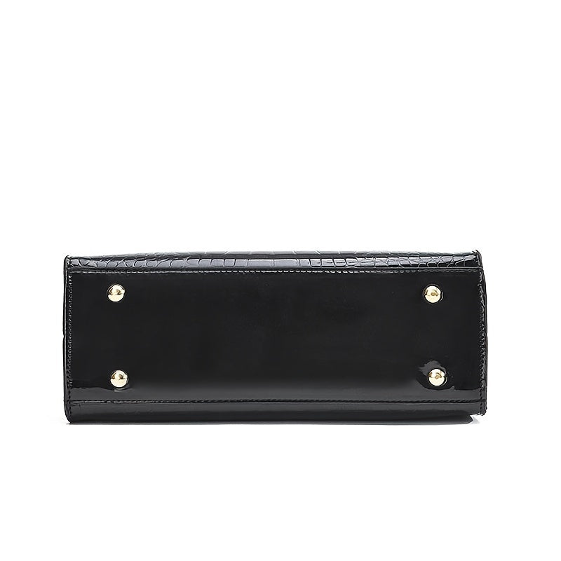 Delilah - Elegante handtas met krokodillenpatroon en premium design