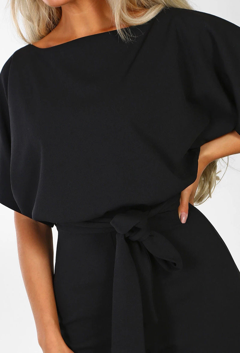 Camila - Chique jumpsuit met brede benen en een modern randje