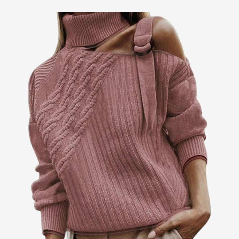 Julia – Lange Mouw Coltrui met Gespdetail