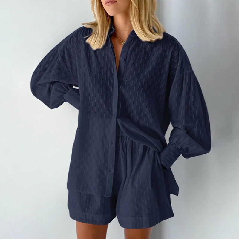 Isabella - Elegante tweedelige zomerset met lantaarnmouwen