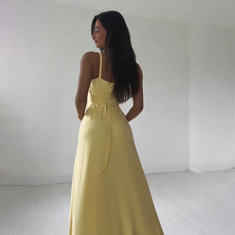 ChicSculpt™ - Rugloze Sling Maxi Jurk