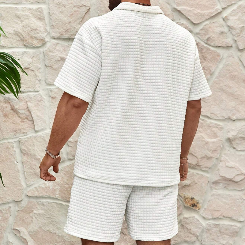 Ethan - Polo met korte mouwen en korte broek Loungewear-set