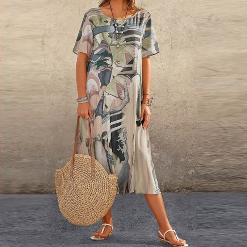 SwaySilk™ - Zomer Moderne Vrouwen Jurk