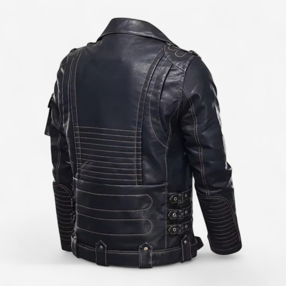 Floris - Jas met Asymmetrische Rits en Gespdetails