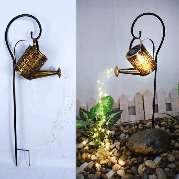 MistGlow - Solar tuinlamp met kalmerend regengeluid en automatisch aan/uit