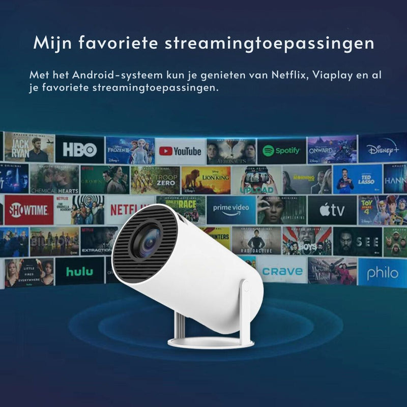 UltraScreen - 4K Smart Projector voor verbluffende HD-helderheid en naadloze connectiviteit