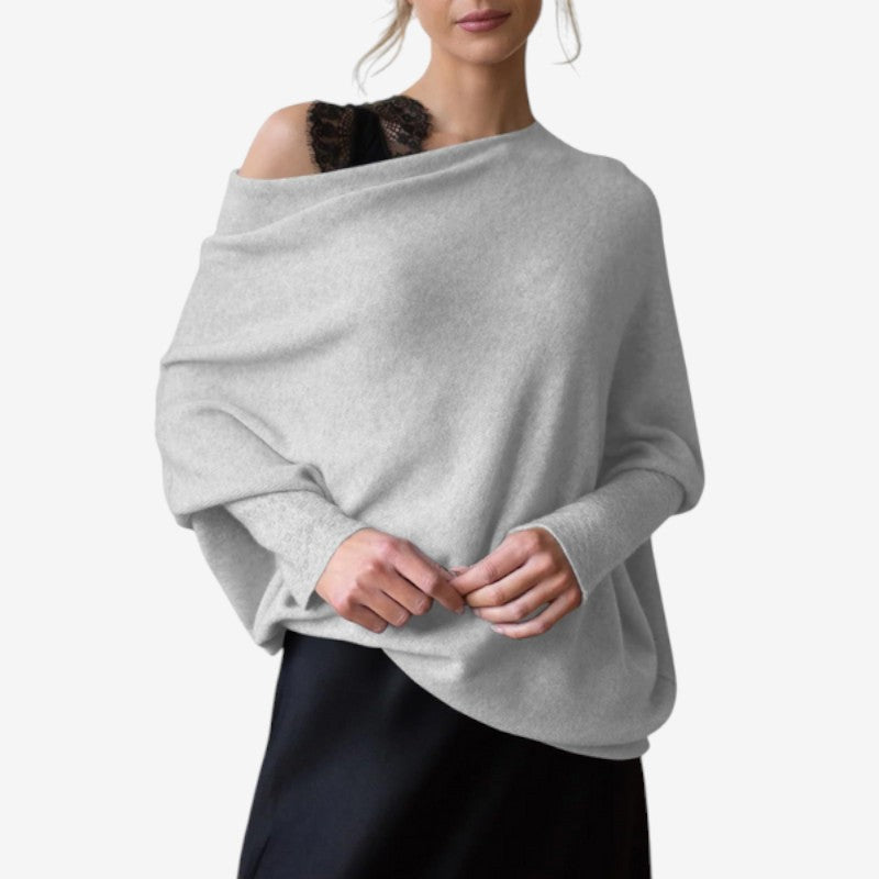 Whitney – Trui met Lange Mouwen en schoudervrij Design