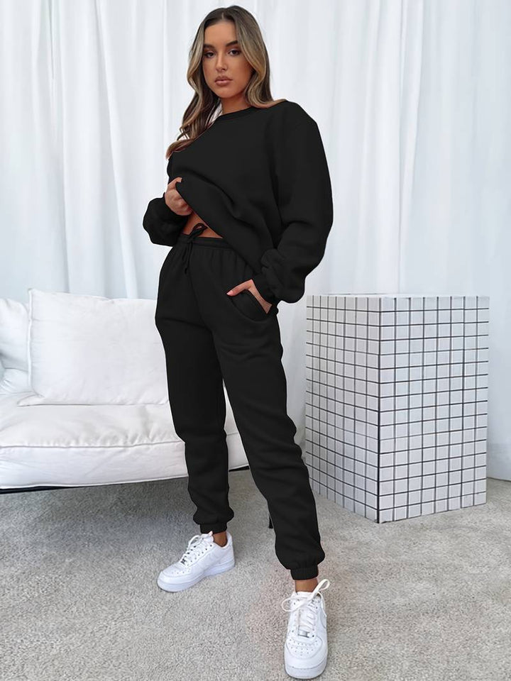 Dana - Elegante Sweater & Broek met Ronde Hals