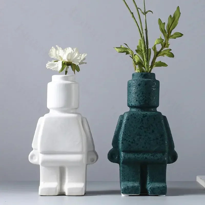 BloomMate - Eigenzinnige Lego-vaas voor persoonlijke decoratie | 1+1 Gratis