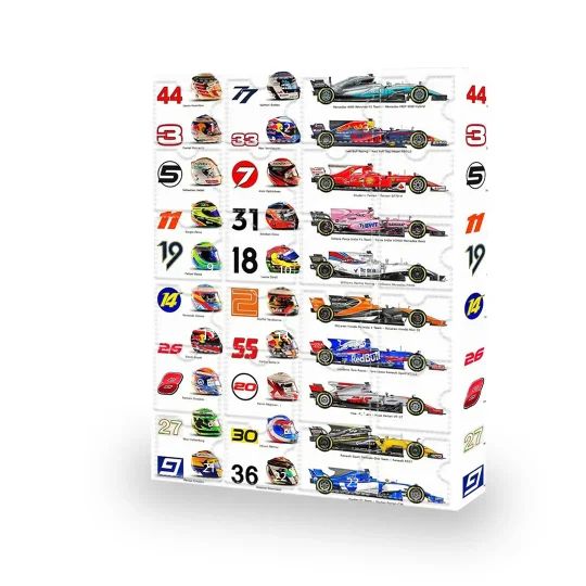 RaceCountdown - Laat je kerst aftellen met Formule 1 verrassingen
