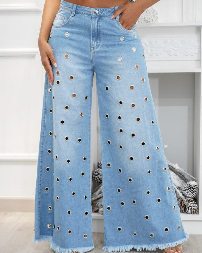 BreezeFit - Loszittende Palazzo Jeans