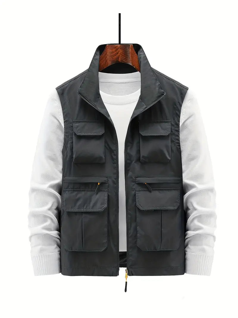 Harry - Casual vest met omgeslagen kraag voor een gepolijste look