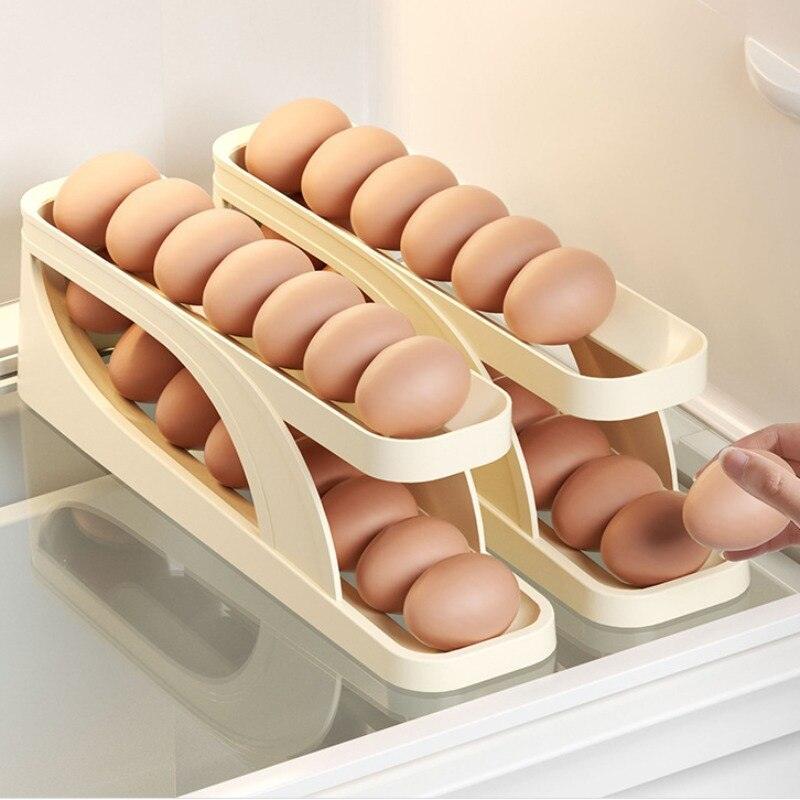 EggBasket - Automatische schuiflade voor moeiteloze opslag van eieren | 1+1 Gratis