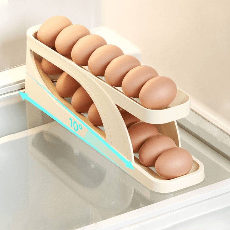 EggBasket - Automatische schuiflade voor moeiteloze opslag van eieren | 1+1 Gratis