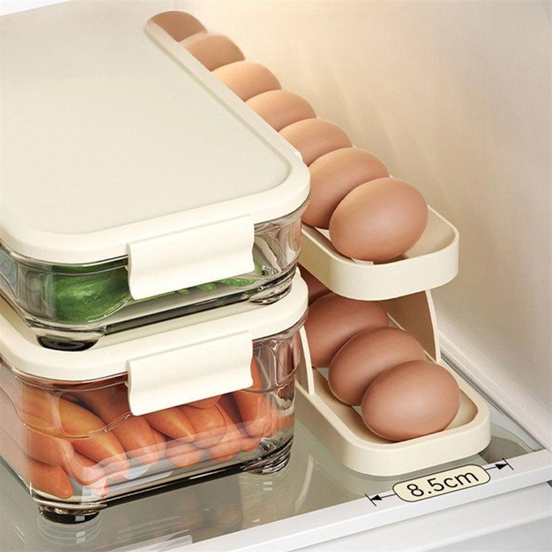 EggBasket - Automatische schuiflade voor moeiteloze opslag van eieren | 1+1 Gratis