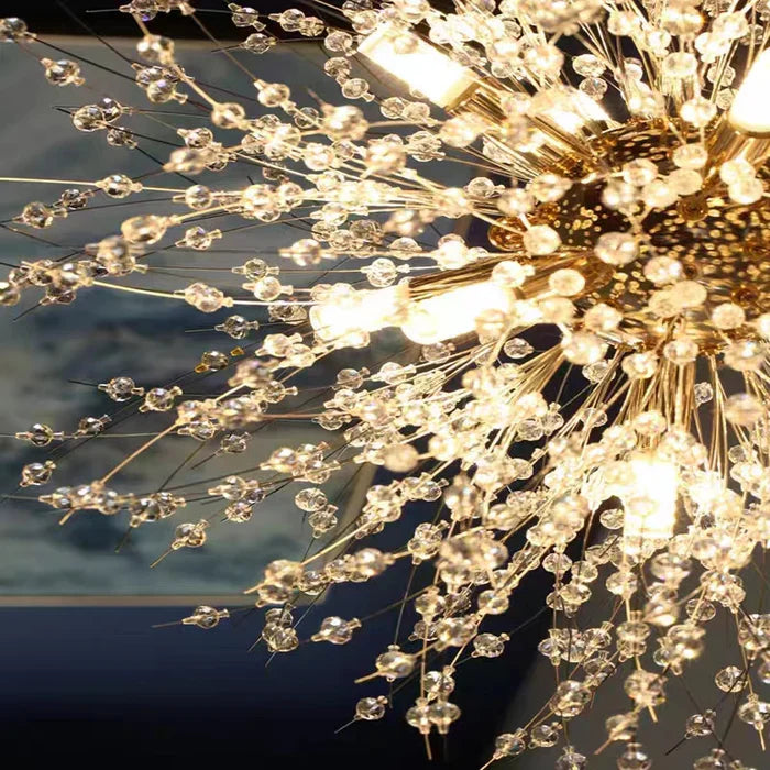 StarAura - Kristallen LED Hanglamp met Paardenbloem Geïnspireerd