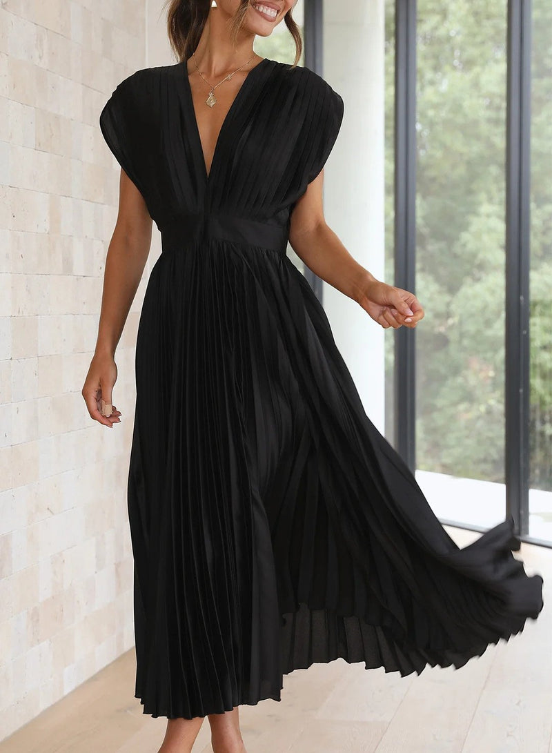 Leonie - Elegante Maxi jurk met V-hals
