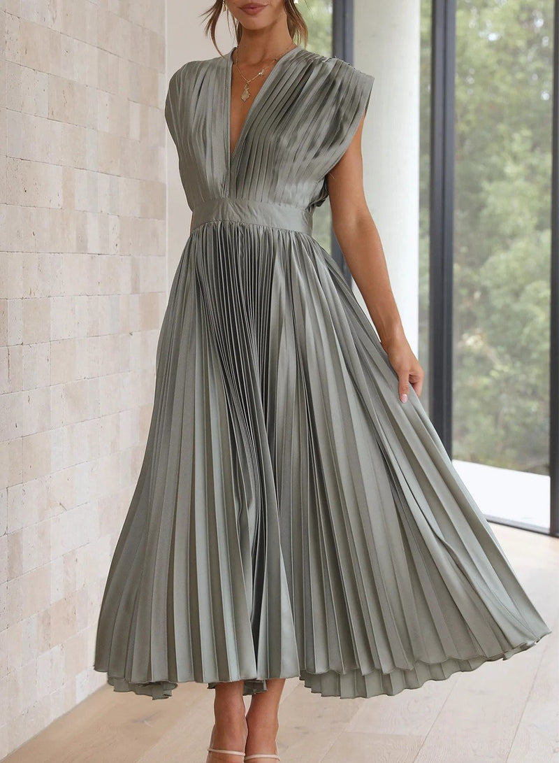 Leonie - Elegante Maxi jurk met V-hals