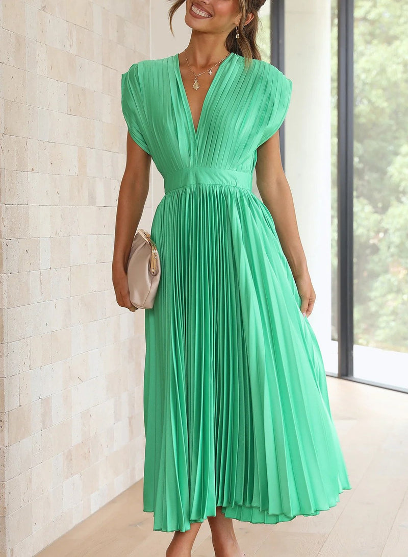 Leonie - Elegante Maxi jurk met V-hals