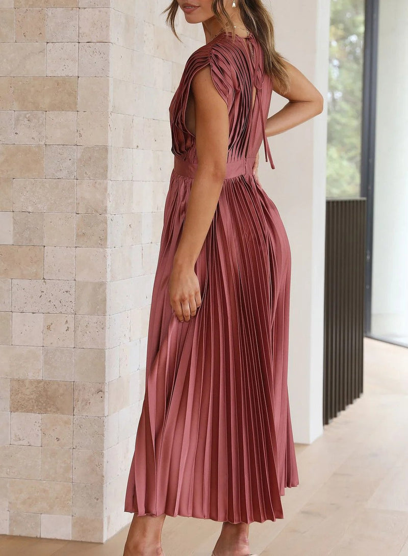 Leonie - Elegante Maxi jurk met V-hals