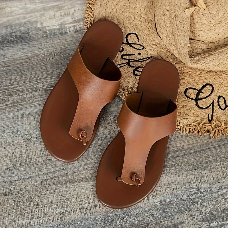 Alina - Platte Flip-flop Sandalen met teenlus