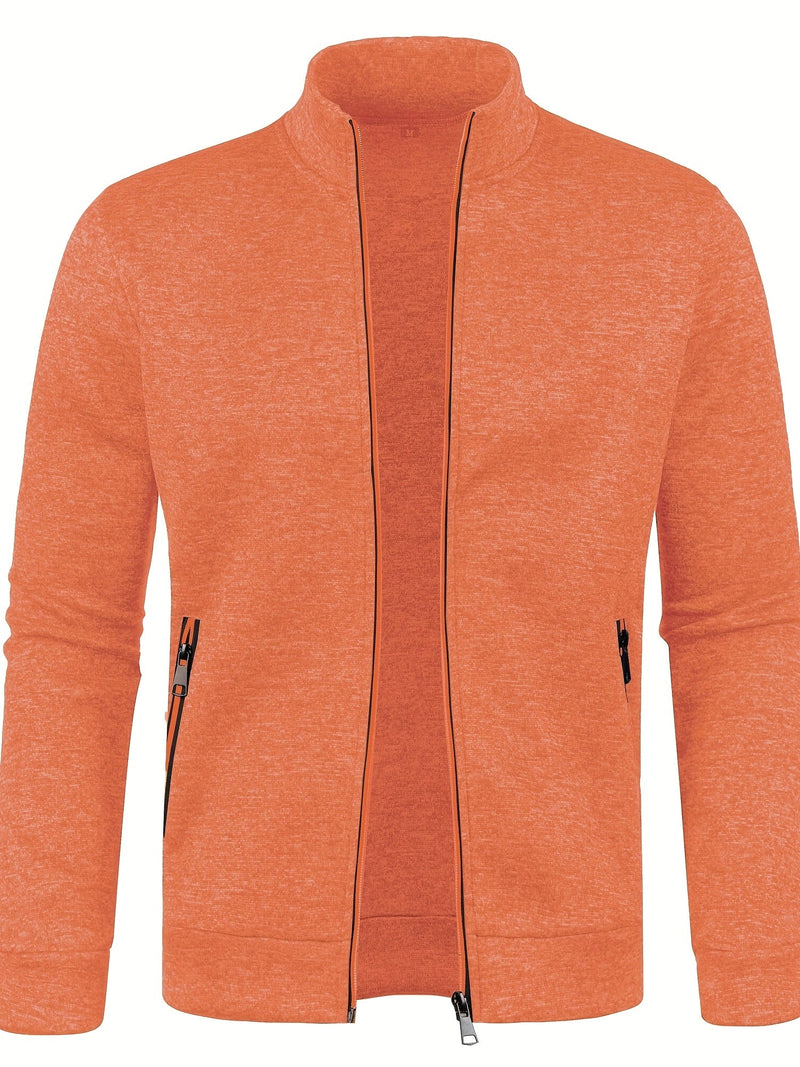 Luca - Comfortabel jack met lange mouwen rits en zakken
