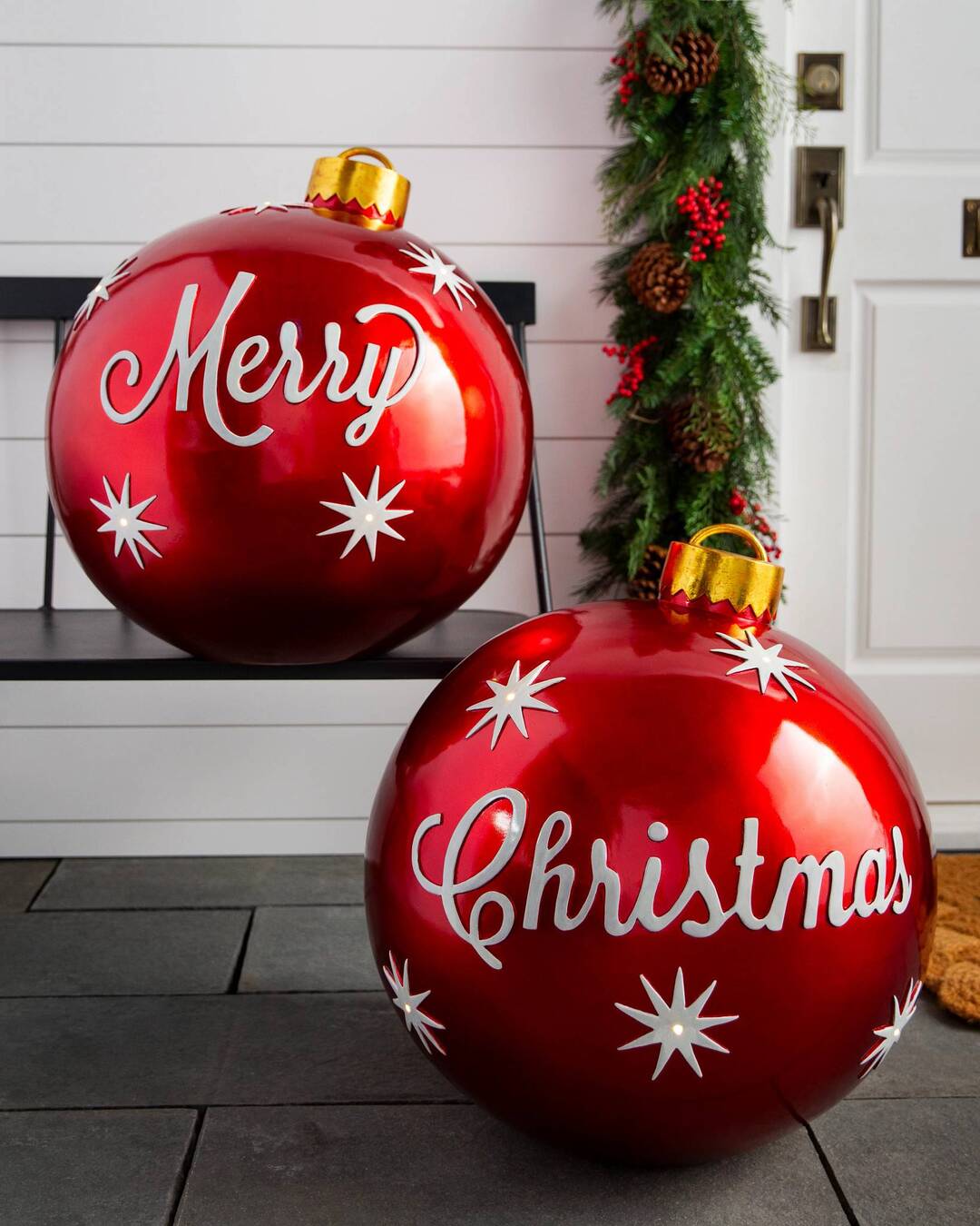 FestiGlow -Opblaasbare Kerstbal met LED-lampjes voor buitendecoratie