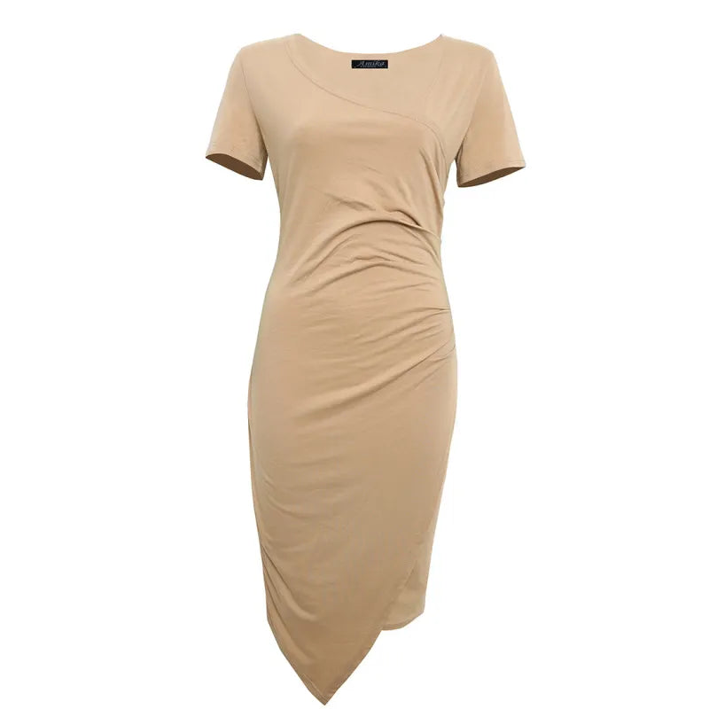 Madison – Mouwloze jurk met ronde hals en slim fit