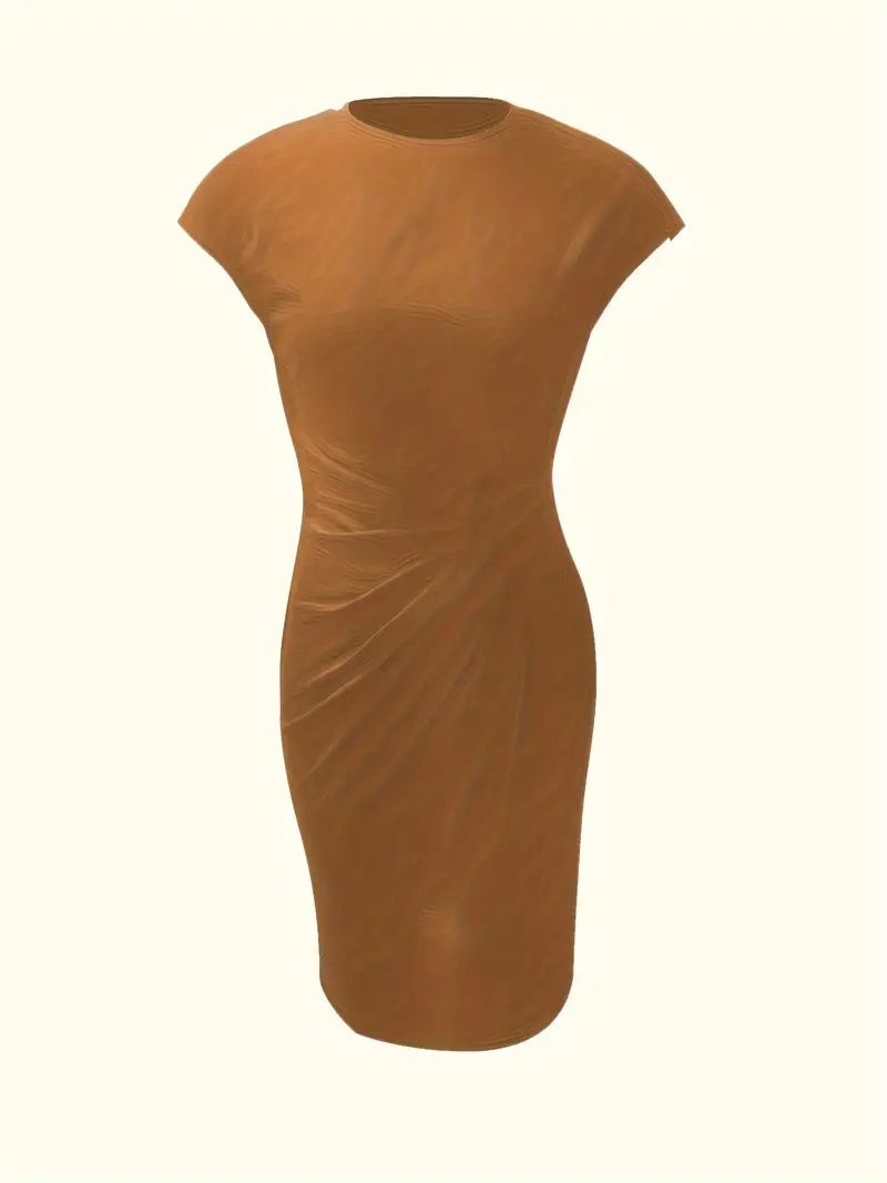 Madison – Mouwloze jurk met ronde hals en slim fit