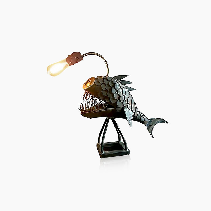 GlowFish - Retro zeeduivel tafellamp met uniek ontwerp