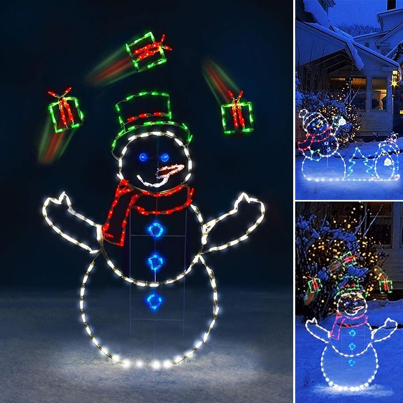 WinterJoy - Sneeuwballengevecht LED-decoratie voor een speelse kerstsfeer