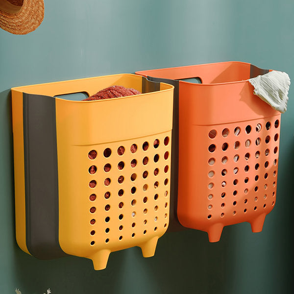 LaundryEase - Opvouwbare wasmand voor aan de muur