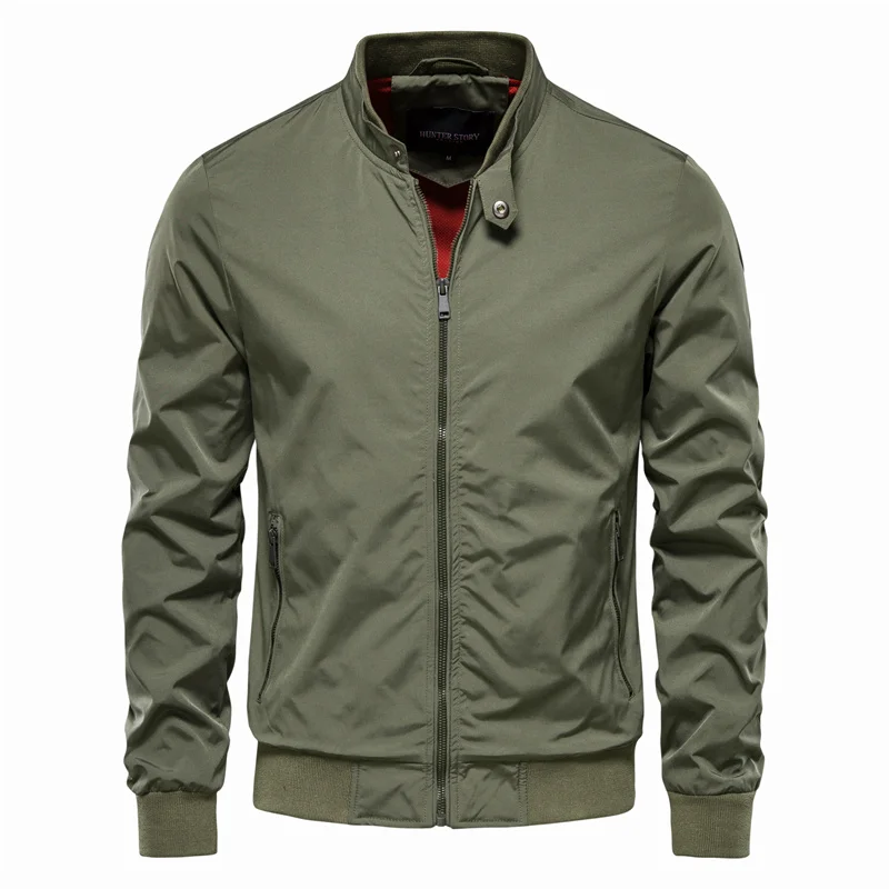 Jake – Moderne zip-up jas met lange mouwen