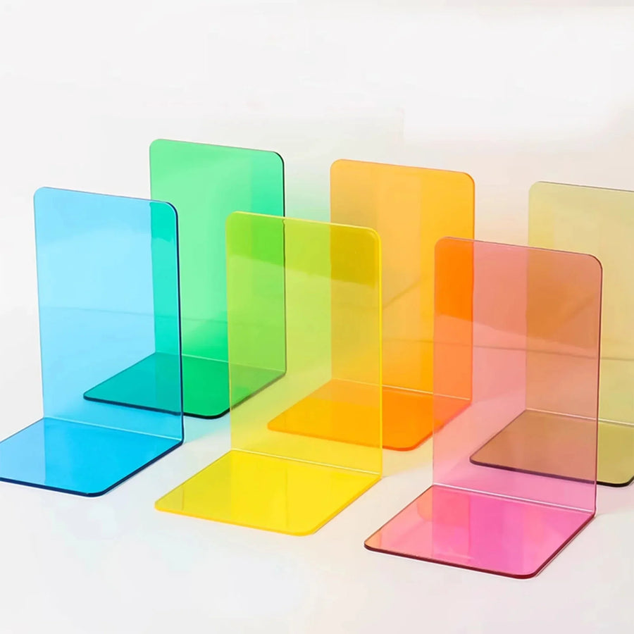 PureStack - Lichtgewicht en duurzame boekensteunen van acryl voor een minimalistisch ontwerp