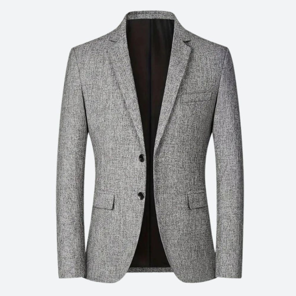 Felix - Slim-fit jasje met reverskraag en tweeknoopssluiting