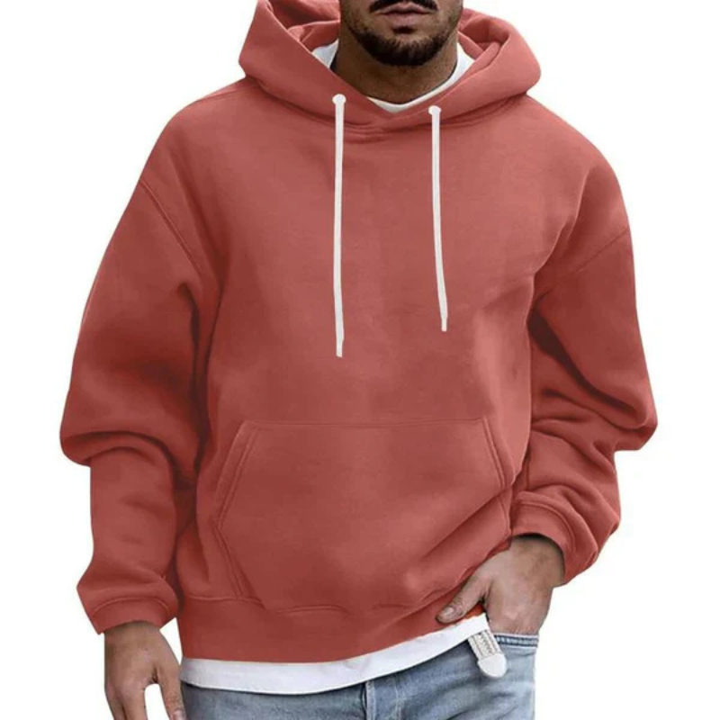 Stefan -  Relaxte oversized hoodie met praktische zakken